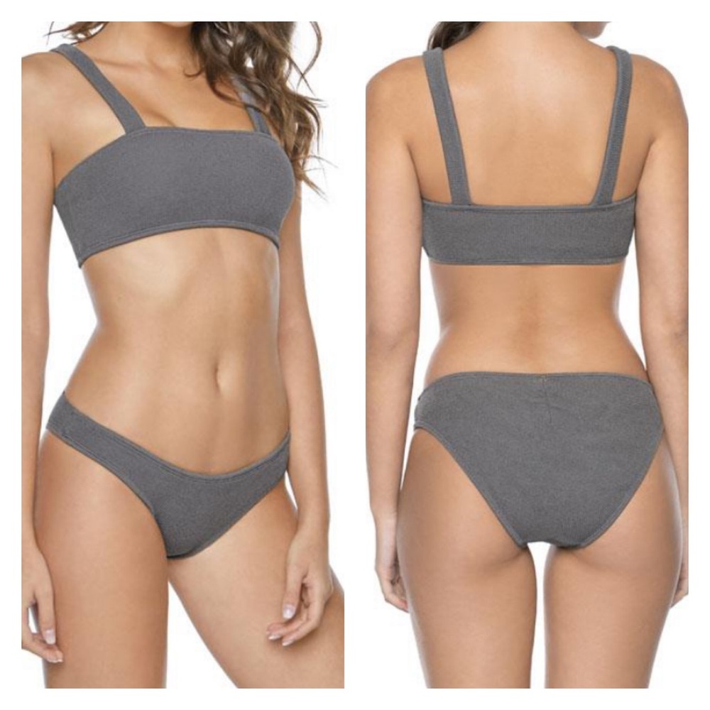 PILYQ REEF LAYLA BRALETTE & FULL BIKINI BOTTOM NWT
